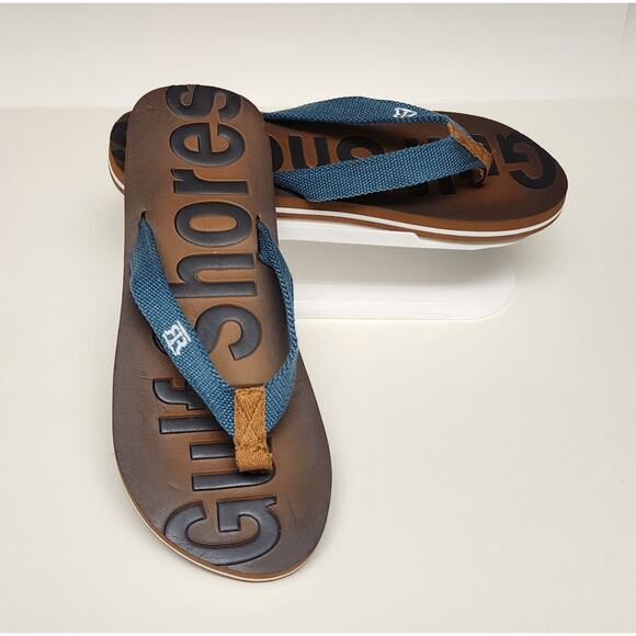 Robin Ruth Mens Flip-Flop "Golf Shoes" Sandals Size 10 - Picture 4 of 8